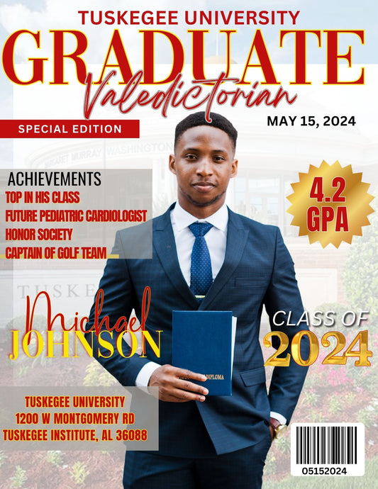 Digital Graduation Magazine Announcement | Stylish & Shareable Digital Graduation Magazine Announcement | Stylish & Shareable