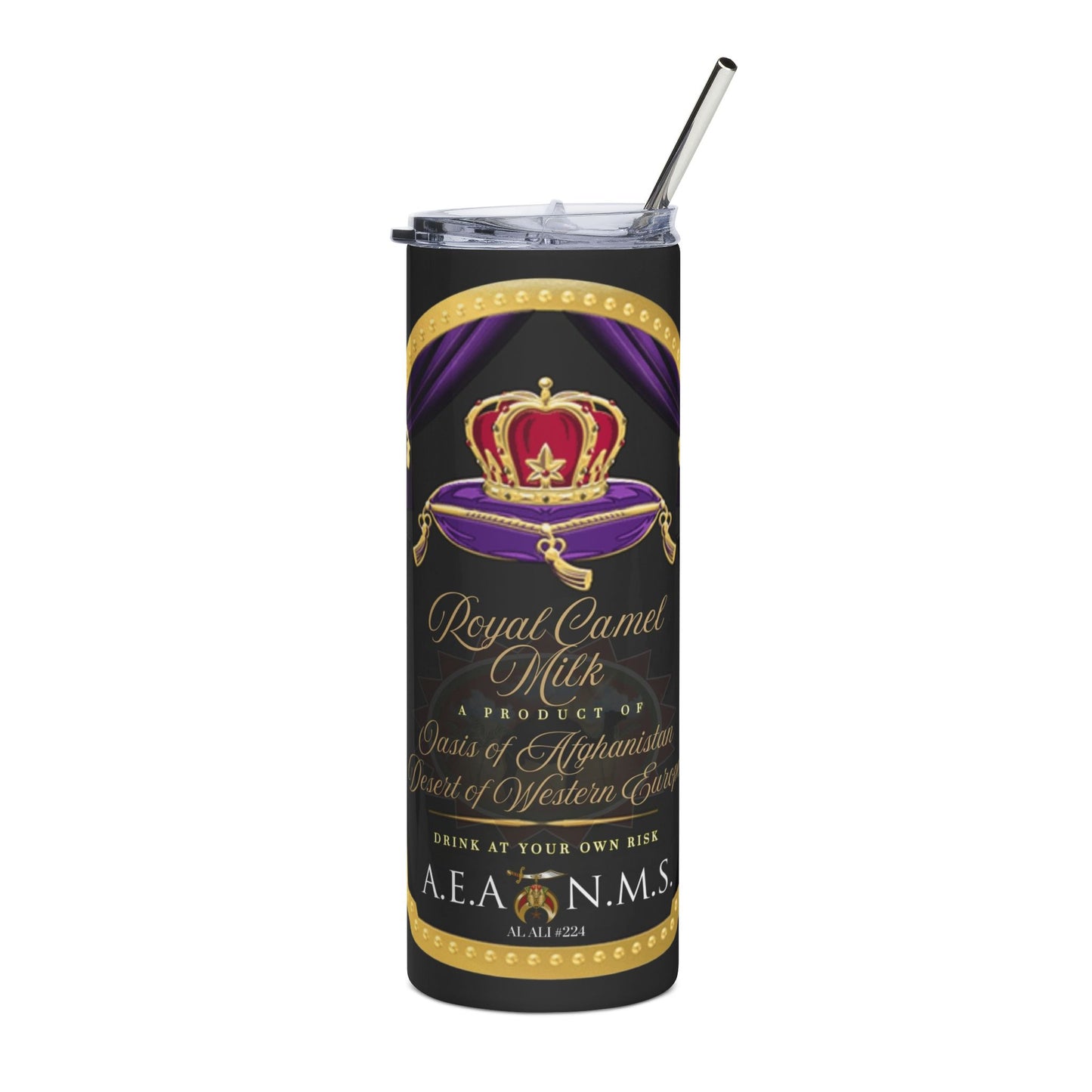Custom 20 oz Stainless Steel Tumbler – Designed by GabbyCrafts (Black)