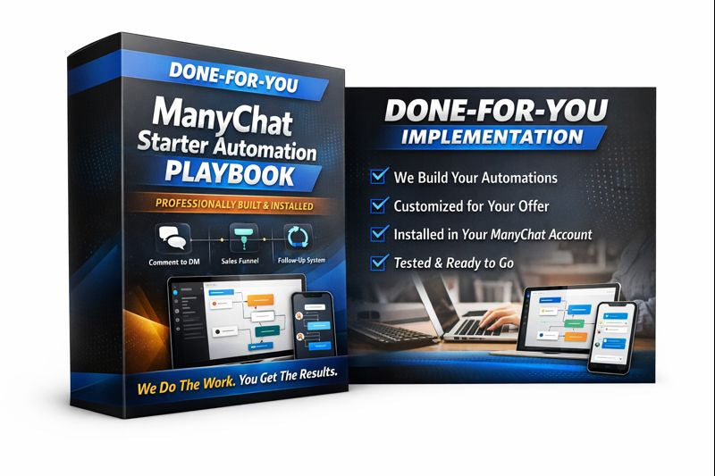 Done-For-You ManyChat Starter Facebook Automation Playbook