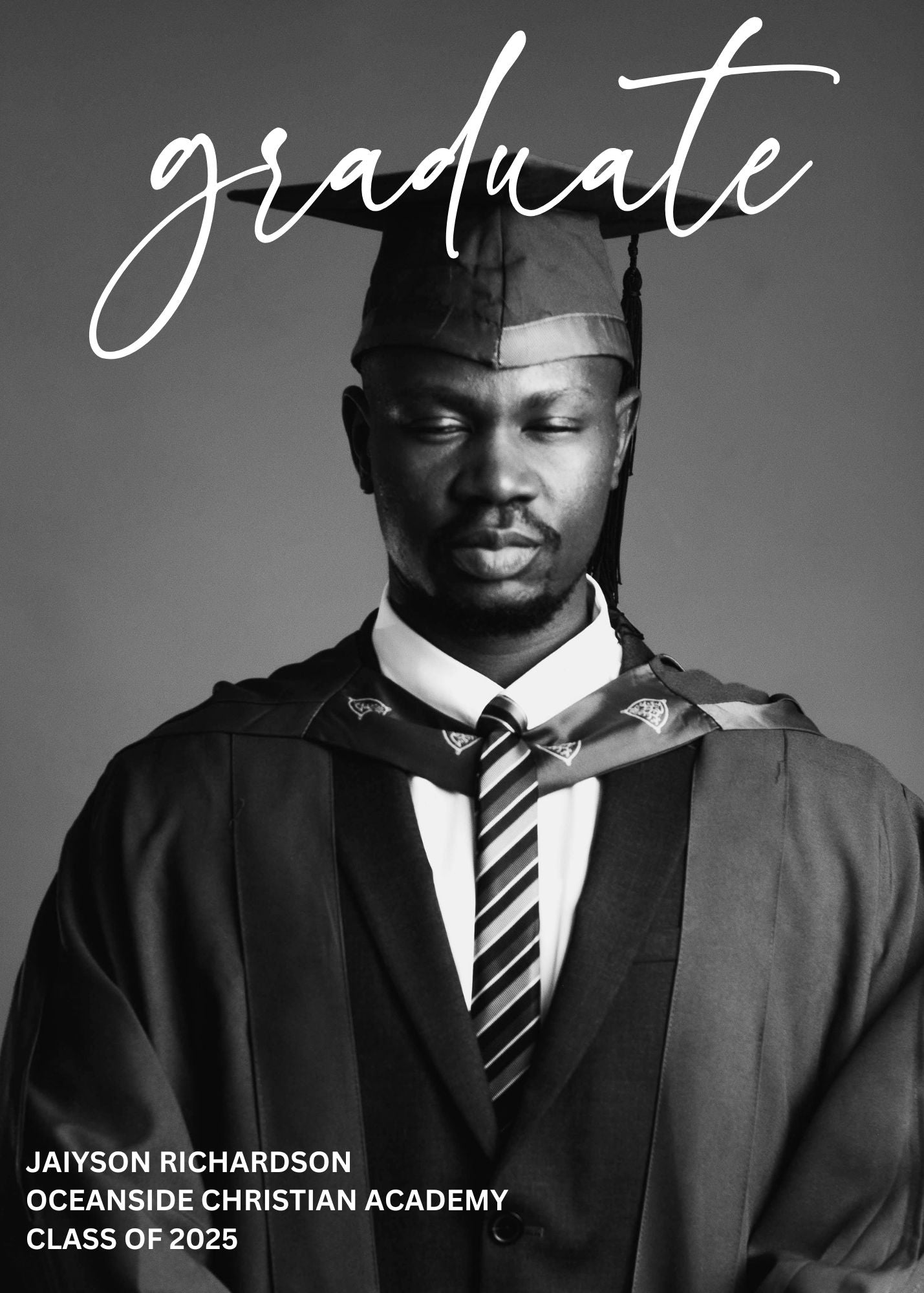 Custom Design and Printed Invitations for Graduation| GabbyCrafts (MOQ 10)