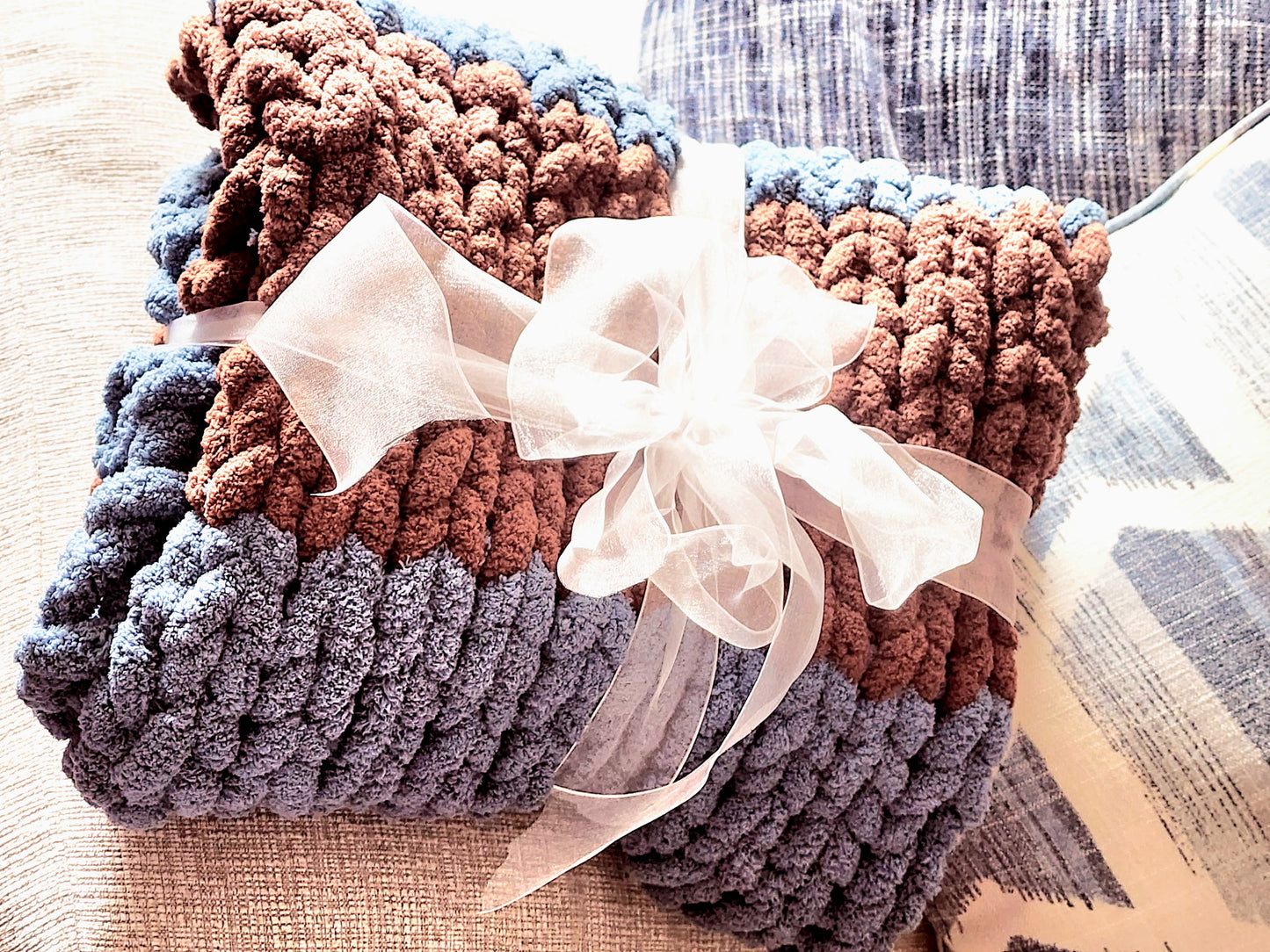 Handmade Chenille Chunky Blanket | Perfect Gift for Home Décor & Comfort Lovers