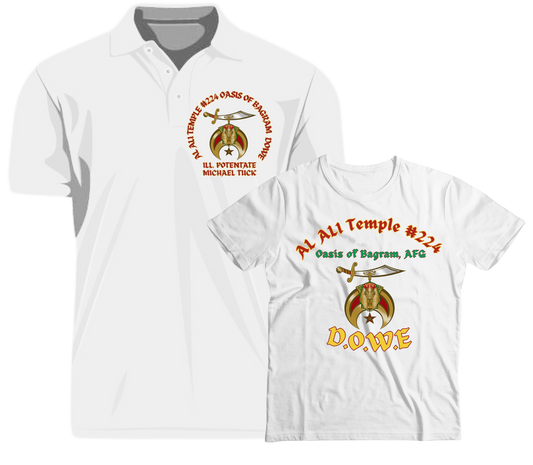 AL ALI Temple #224 D.O.W.E. Apparel