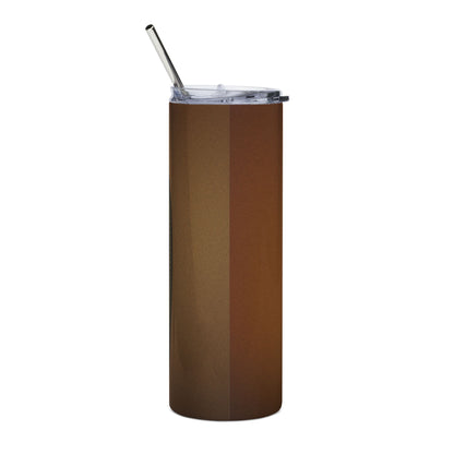 Custom 20 oz Stainless Steel Tumbler – Designed by GabbyCrafts (Brown)