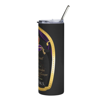 Custom 20 oz Stainless Steel Tumbler – Designed by GabbyCrafts (Black)