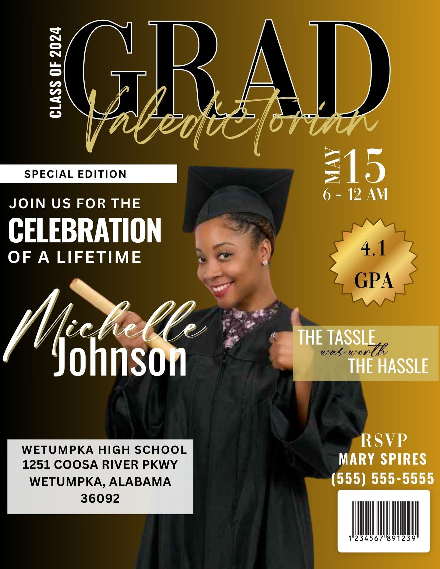 Digital Graduation Magazine Announcement | Stylish & Shareable