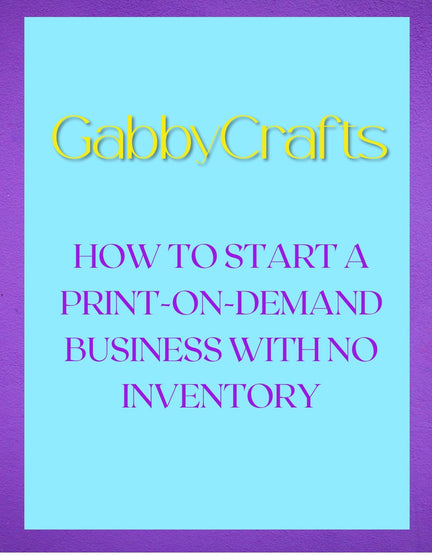 How To Start a Print-on-Demand Business Quick Sheet