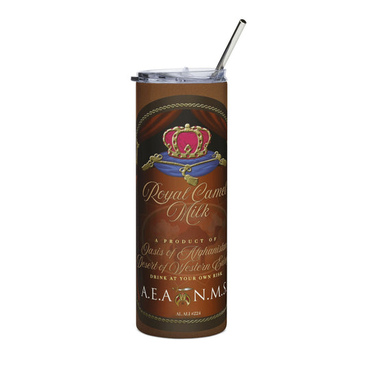 Custom 20 oz Stainless Steel Tumbler – Designed by GabbyCrafts (Brown)
