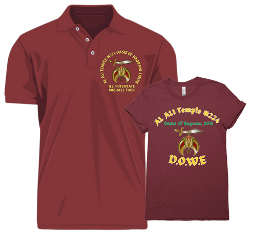 AL ALI Temple #224 D.O.W.E. Polo (2025 Version)