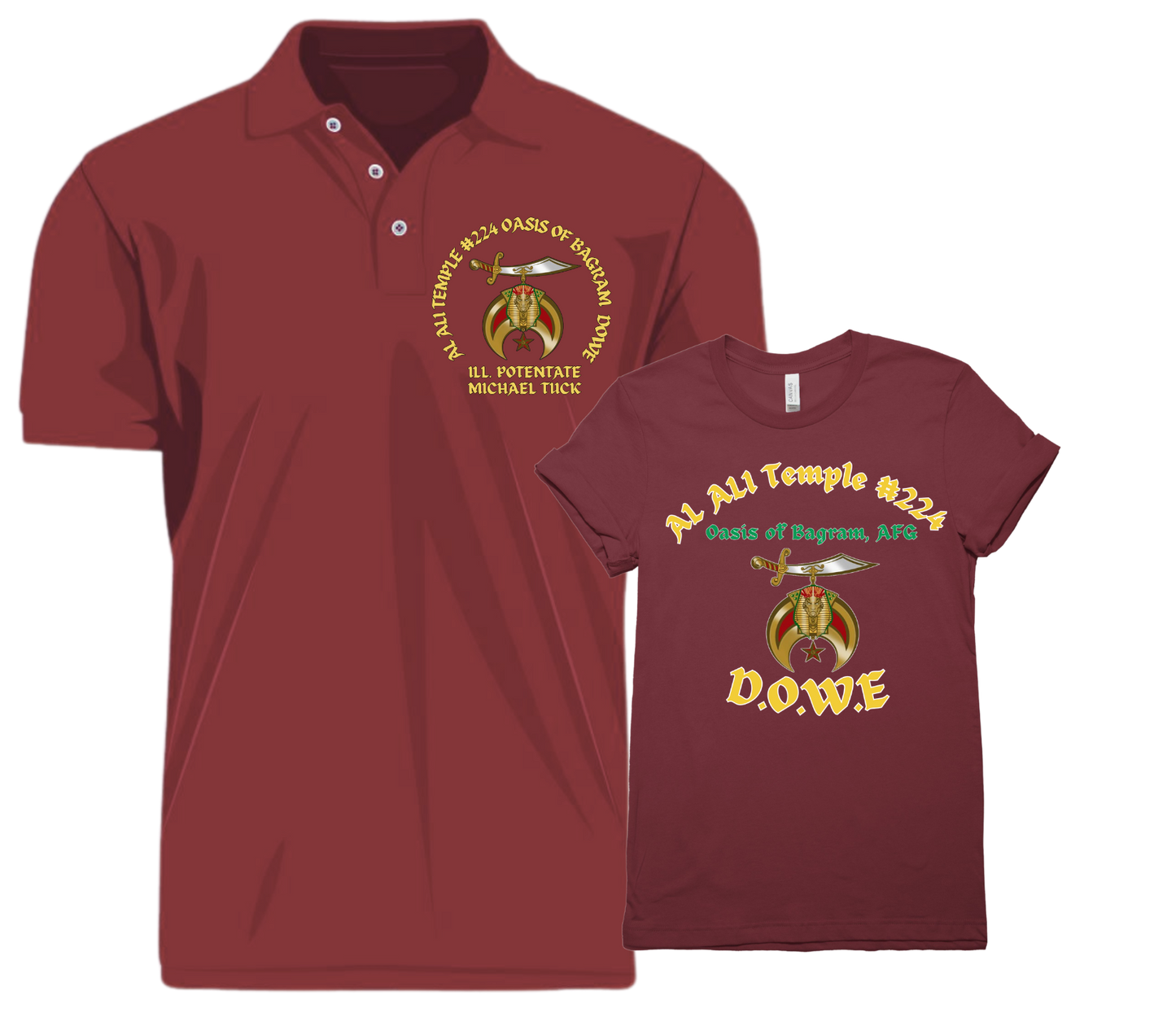 AL ALI Temple #224 D.O.W.E. Apparel