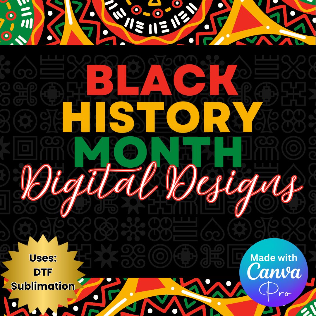 Black History Month Digital Bundle (24 PNG Only Designs)