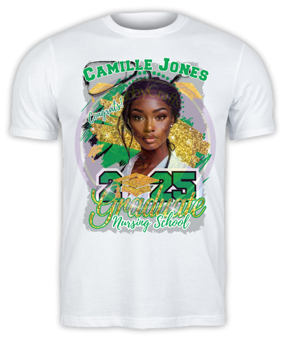 Custom Youth Graduation Tee | Personalized One-Sided Design
