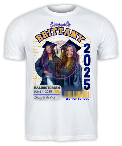 Custom Youth Graduation Tee | Personalized One-Sided Design